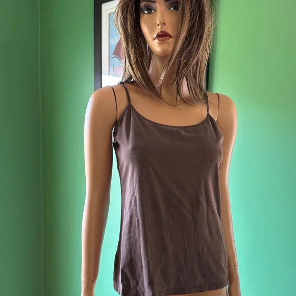 🌷🌷EUC Sonoma Women’s Brown Spaghetti Strap Camisole Top🌷🌷 - Picture 1 of 11